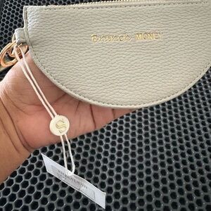 Brunch Money Cream Half-Moon Clutch